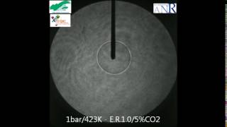 Premixed laminar Flame propagation in Spherical vessel with high stretch effect [upl. by Leahcin22]