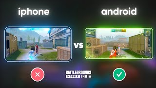 Android vs iPhone  Gyroscope Aim Assist Touch Response Sensitivity Recoil FPS  BGMI [upl. by Onivag]