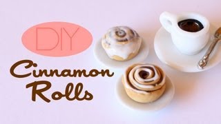 Cinnamon Rolls  Polymer Clay Pastry Tutorial [upl. by Odrick]