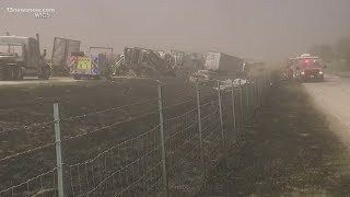 Illinois highway pile up leaves at least 6 dead [upl. by Mccormick520]