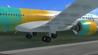 RFS Airbus A330900neo B U T T E R landing swiss001landings [upl. by Atimad775]