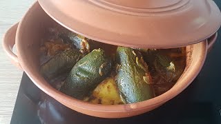 Marokkanische Tajine mit Zucchini und Hähnchen lecker gesundfettarm👌🏼😋 طاجين مغربي بالدجاج و القرع [upl. by Hardie]