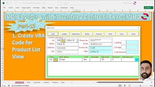 POS System with Inventory Control in Excel VBA Part13 Product List Userform VBA Code [upl. by Lerej848]