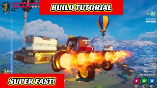 Lego Fortnite Super Fast Vehicle Build Tutorial [upl. by Sisenej]