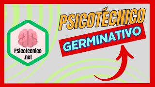 🔴PSICOTÉCNICO GERMINATIVO explicación y TRUCOS para hacerlos [upl. by Oidualc]