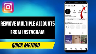 How To Remove Multiple Accounts From Instagram Step By Step Tutorial [upl. by Chanda]