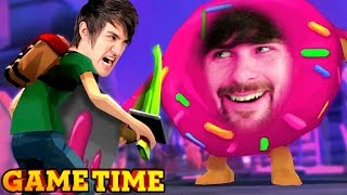 MURDERING DONUTS IN FOOD BATTLE THE GAME Gametime w Smosh Games [upl. by Ruford]