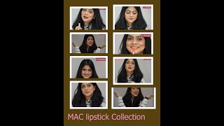 MAC lipstick collection Bright lipsticks for Indian skin toneMalayalam [upl. by Nikita]