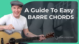 FailProof Guide To Easy Barre Chords on Guitar [upl. by Fachini541]