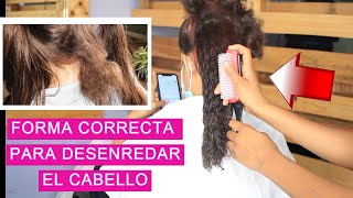 Forma Correcta Para Desenredar El Cabello en 5 minutos  Quieroesosrizos [upl. by Asaert]