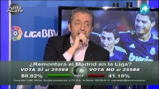 Siro López abandona el plató de Punto Pelota tras discutir con Lobo Carrasco [upl. by Hugo]