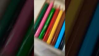 Pencil colours VS Water colour shortvideo art 😊😊 [upl. by Car]