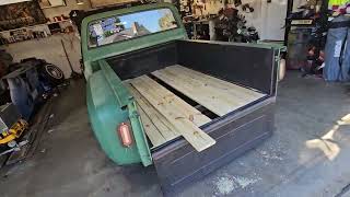 1975 Chevy C10 new wood floor [upl. by Aniuqal911]