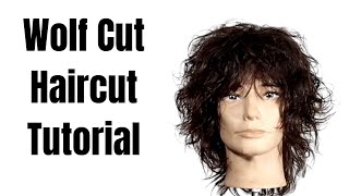 How to Cut a Wolf Cut Haircut  TheSalonGuy [upl. by Nonnahs]