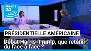 Présidentielle américaine  débat HarrisTrump que retenir du face à face  • FRANCE 24 [upl. by Helbonia659]