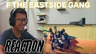 REACTION MILL WEST  F THE EASTSIDE GANG prodlovehatebyganangtp Lyrics Video [upl. by Mhoj]