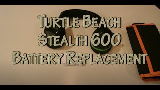 TurtleBeach 600x battery replacement repair guide [upl. by Schonfield]