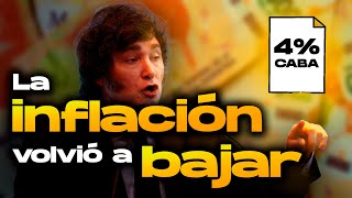 ÉXITO DEL GOBIERNO BAJA LA INFLACIÓN A 4 EN CABA [upl. by Sanjiv119]