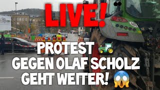 BAUERNPROTEST 🚜 💪 gegen Kanzler Olaf SCHOLZ 😳 geht weiter LIVE Nagold 🚜 Mittelstand 🛠 Demo Bauern [upl. by Cymbre]