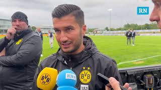 BVBTrainer Sahin nach Premiere in Holzwickede emotional quotHabe auf meine Karriere zurückgeblicktquot [upl. by Lynnell254]