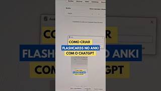 Flashcards rápidos e práticos com ChatGPT e Anki [upl. by Thom]