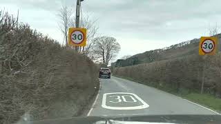 A gentle drive down country roads in Wales following the river Dovey [upl. by Celesta]