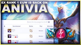 EX RANK 1 EUW ANIVIA IS BACK PLAYING HER  League of Legends [upl. by Lamaaj608]