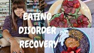 FEAR FOODS WHAT I EAT IN A DAY ED RECOVERY  VEGAN [upl. by Locklin251]