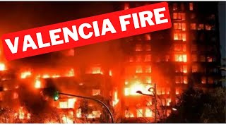 Valencia fire At least four killed as blaze engulfs apartment block in Spain [upl. by Ten]