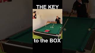 Der Schlüssel der Box billiards pool trickshot shorts [upl. by Lletnahs]