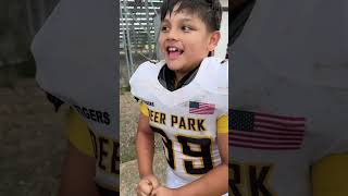 For the Extra Point winning peewee monster footballshorts beastmode subscribe [upl. by Rita73]