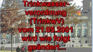 Trinkwasserverordnung  2 Änderung vom 051212 ist in Kraft getreten Wichtige Infos Immobooksde [upl. by Notgnirrac]