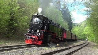 Dampflokparadies Harzquerbahn  Wernigerode  Drei Annen Hohne HD [upl. by Yeclek]