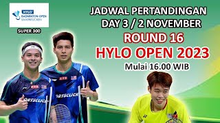 Jadwal Hylo Open 2023 badminton  Day 3 [upl. by Jara921]