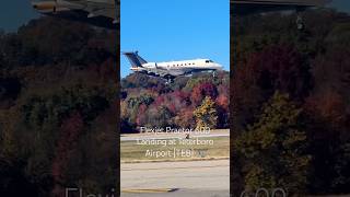 Flexjet Praetor 600 Landing at Teterboro Airport TEB 🛬 SUBSCRIBE for more [upl. by Elleinad]