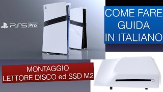 ps5 pro disco ed ssd montaggio come fare guida [upl. by Padraic]