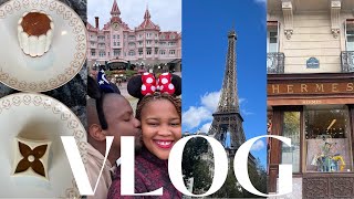 VLOG  Khadzi in Paris  Louis Vuitton  Hermes  Burberry  Disney Paris  Fine dining [upl. by Sivatnod]