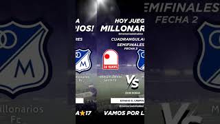 Hoy Juega MILLONARIOS vs Santa Fe [upl. by Astor]