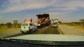 Abnormal load transport on the N14 between Upington and Olifantshoek [upl. by Irahs487]