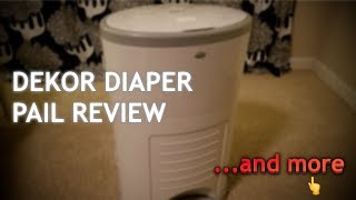 Dekor Diaper Pail Review The Refill How To Change Bag Cloth Diapers amp Instructions [upl. by Trammel]