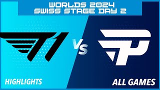 T1 vs PNG Highlights  Worlds 2024 Swiss Stage Day 2  T1 vs paiN Gaming [upl. by Lonna217]