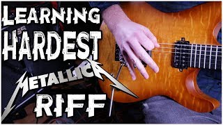 Learning the Hardest METALLICA Guitar Riff [upl. by Sammons665]