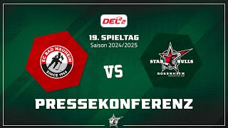 EC Bad Nauheim vs Starbulls Rosenheim  Pressekonferenz [upl. by Ahsiema]