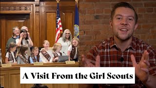 The Girl Scouts Stop By City Hall [upl. by Trager77]