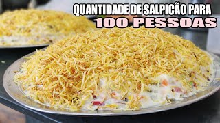 SALPICÃO PARA 100 PESSOAS  RECEITAS DA ROSA [upl. by Eizdnil135]