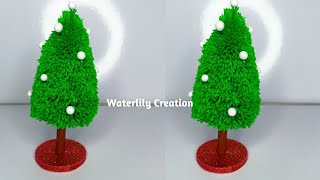 How To Make Christmas TreeDIY Christmas TreeChristmas Tree MakingWoolen Christmas Tree Making [upl. by Assirt]