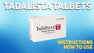 Tadalista tablets tadalafil how to use How and when to take it Who cant take Tadalafil [upl. by Hanaj]