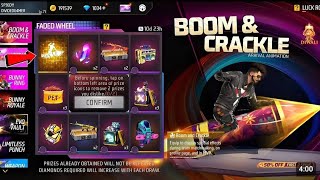 Boom amp crackle free fire new event 1 spin tricks 🤗 [upl. by Iram]