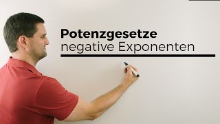 Potenzgesetze negative Exponenten Potenzen umschreiben  Mathe by Daniel Jung [upl. by Savick]