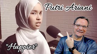 Putri Ariani  Happier Olivia Rodrigo Cover First Time Reaction Shes ripping my heart out again [upl. by Iahcedrom]